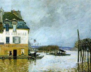 Альфред Сислей, «Наводнение в Порт-Марли», 1876 г.